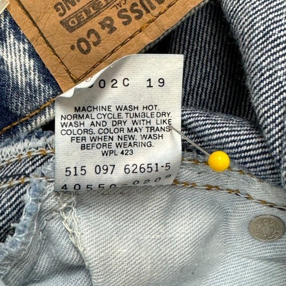 Levis 350 Orange Tag Vintage Denim Jeans Mens 36 32 NWT Tapered Y2K 90s 80s RARE - Picture 10 of 14